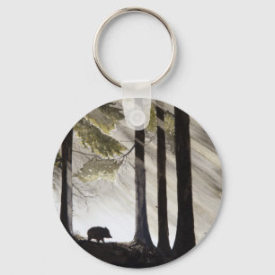 Wild Boar Key Ring