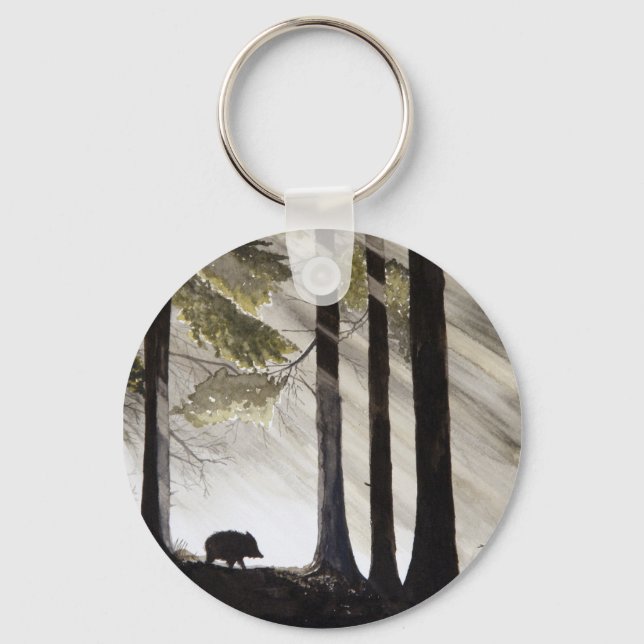 Wild Boar Key Ring (Front)