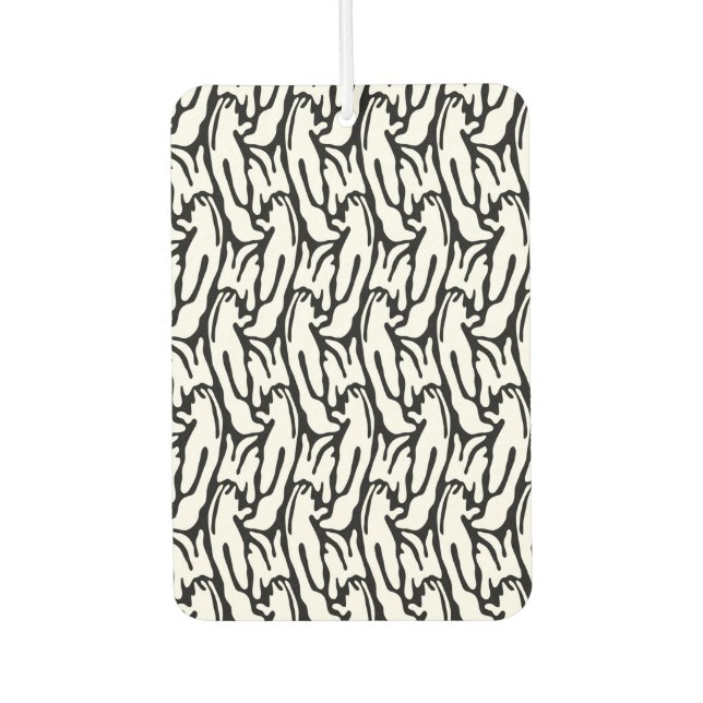 wild boar, no zebra fragrance car air freshener (Front)