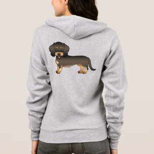 Wild Boar Wire Haired Dachshund Cute Cartoon Dog Hoodie