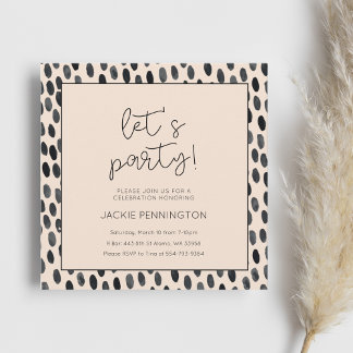 Wild Boho Birthday Party Invitation 