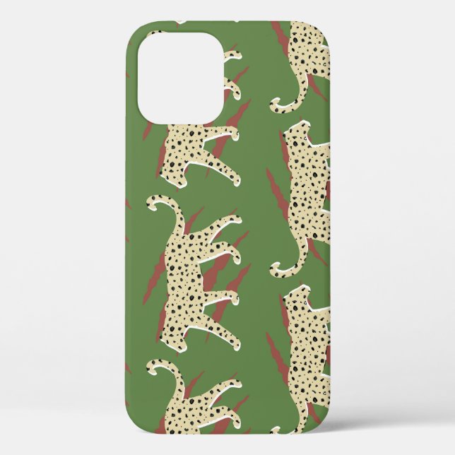 Wild Brushstrokes: Leopard in Repetition Case-Mate iPhone Case (Back)