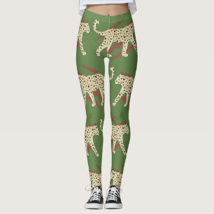Wild Brushstrokes: Leopard in Repetition Leggings