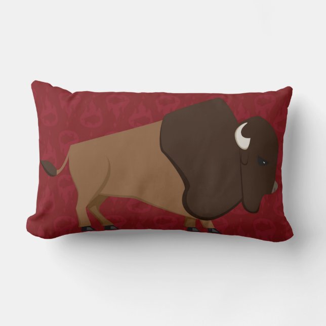 Wild Buffalo Pillow (Front)