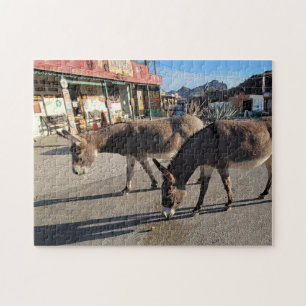 Wild Burros in Oatman, Arizona Jigsaw Puzzle