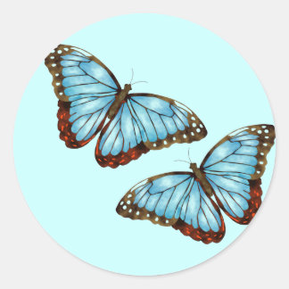Wild Butterflies Classic Round Sticker