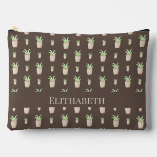 Wild Cactus Pattern Accessory Pouch