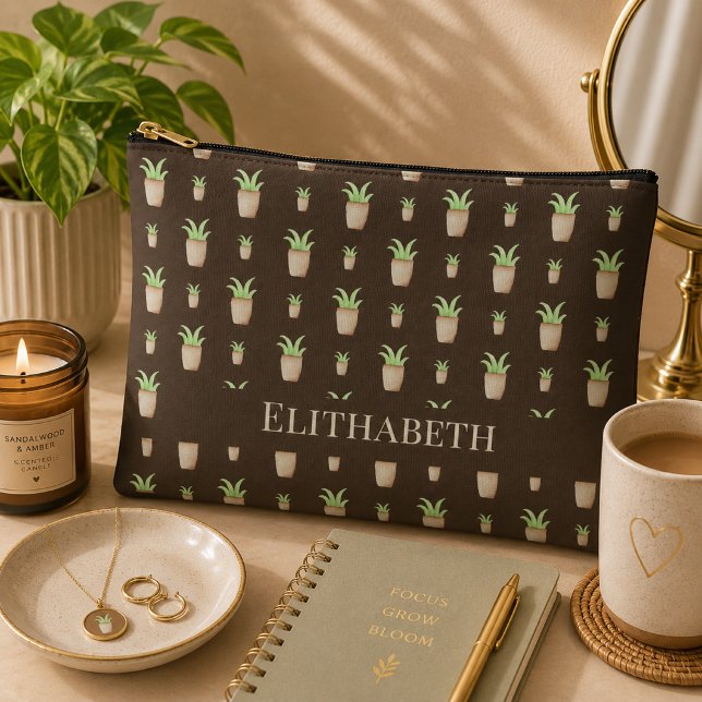 Wild Cactus Pattern Accessory Pouch (Creator Uploaded)