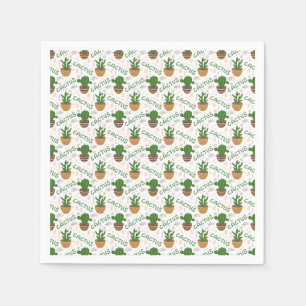 Wild Cactus Pattern Napkin