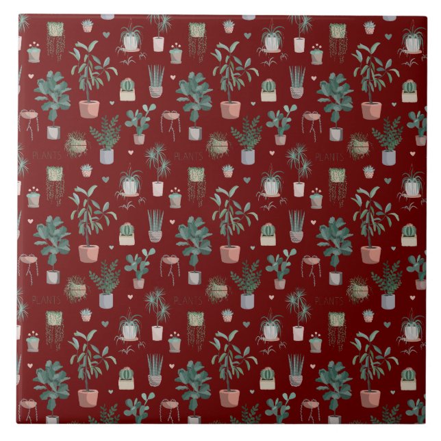 Wild Cactus Pattern Tile (Front)