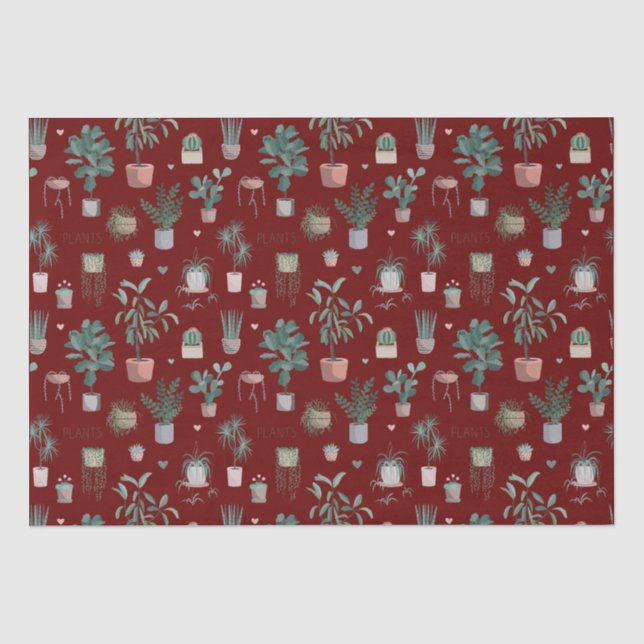 Wild Cactus Pattern Tissue Paper (Front)