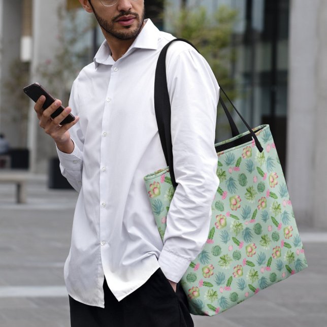 Wild Cactus Pattern Tote Bag (Creator Uploaded)