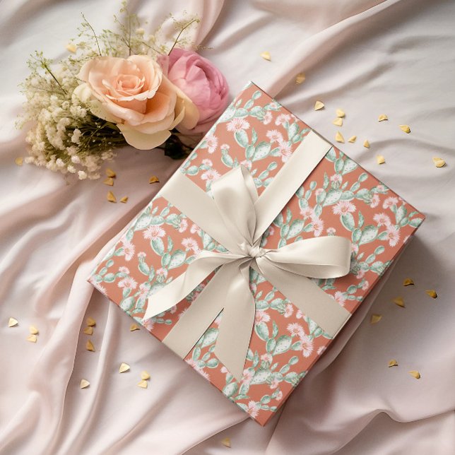 Wild Cactus Pattern Wrapping Paper (Creator Uploaded)