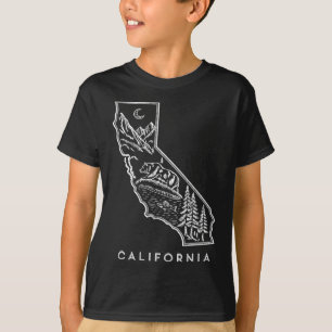 Wild California Heritage Map Sticker  T-Shirt