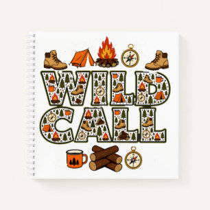 Wild Camp Camping Hiking Outdoor Adventure  Notebook