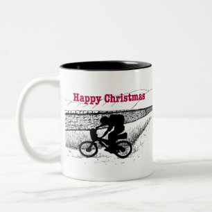 Wild camping with me Fat Bike out for a Bivvy Two- Two-Tone Coffee Mug