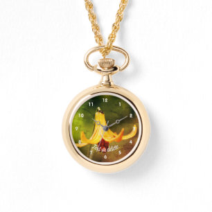 Wild Canada Lily With Insect Abstract Personalised Watch