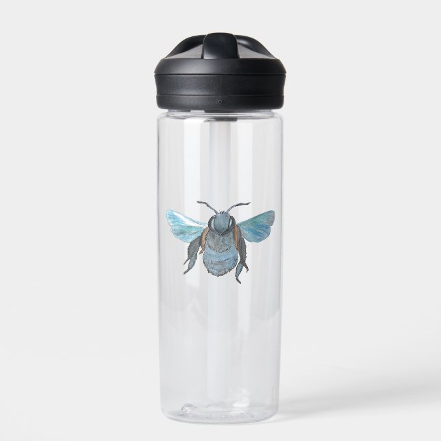 Wild Carpenter Bee Flying Water Bottle (Front)
