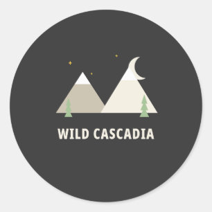Wild Cascadia Sticker PNW Wildlife Tee