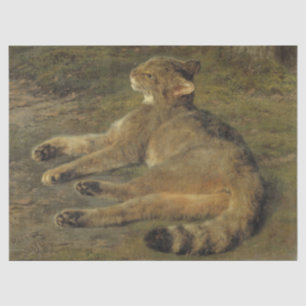 Wild Cat (by Rosa Bonheur) Tissue Paper