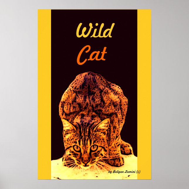 WILD CAT KITTEN POSTER (Front)