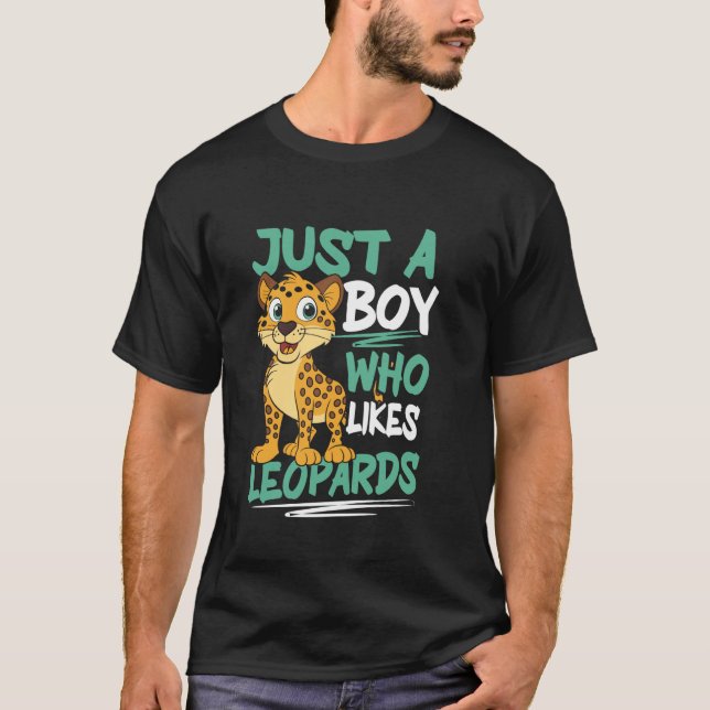 Wild Cat Leopard Kids T-Shirt (Front)