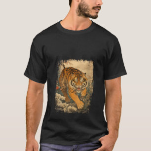 Wild Cat Tiger Head Zoo Wild Asian Tiger V Neck T-Shirt