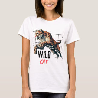 Wild cat tiger  T-Shirt