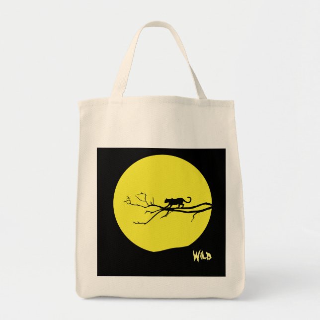Wild Cat Tote Bag (Front)