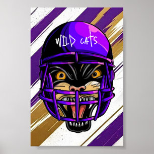 Wild Cats 20” x 24” Poster