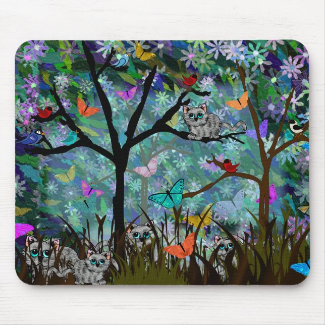 Wild Cats Mouse Pad (Front)
