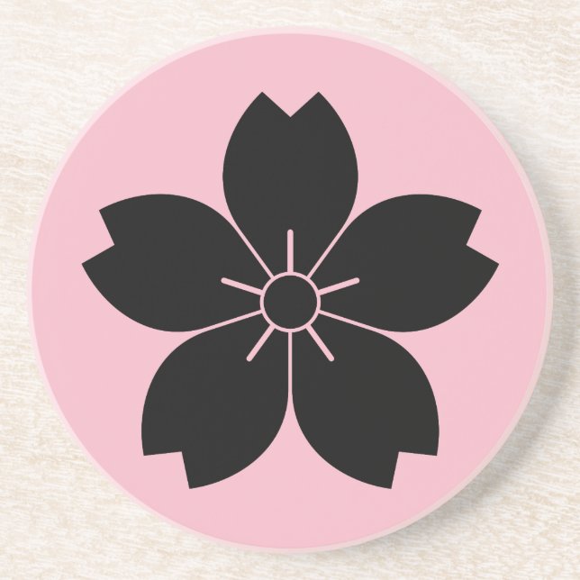 Wild cherry blossom coaster (Front)