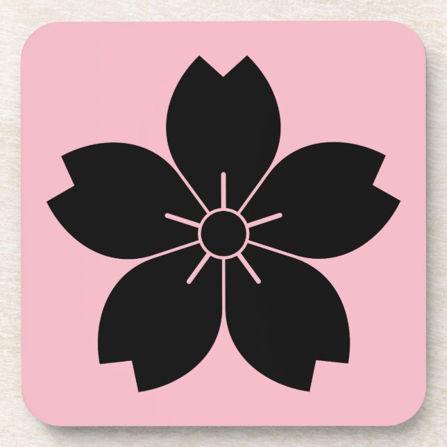 Wild cherry blossom coaster (Front)