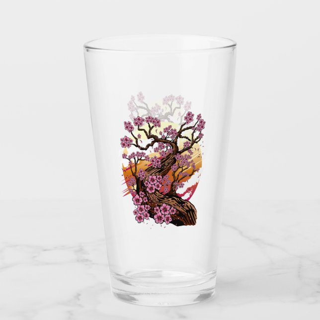 Wild Cherry Blossom Glass (Front)
