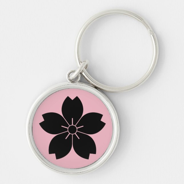 Wild cherry blossom key ring (Front)