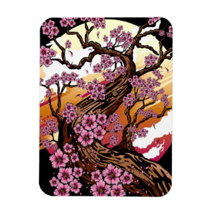 Wild Cherry Blossom Magnet