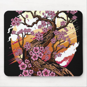 Wild Cherry Blossom Mouse Pad