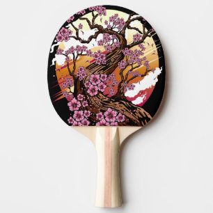 Wild Cherry Blossom Ping Pong Paddle