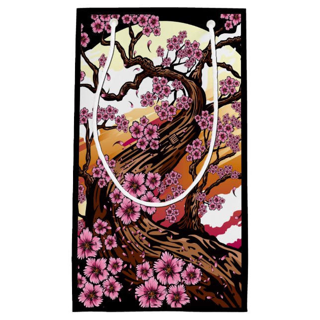 Wild Cherry Blossom Small Gift Bag (Front)