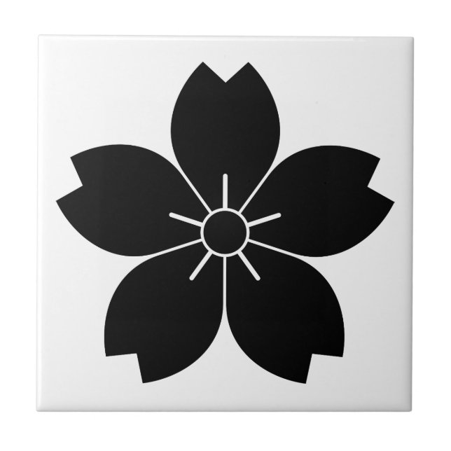 Wild cherry blossom tile (Front)