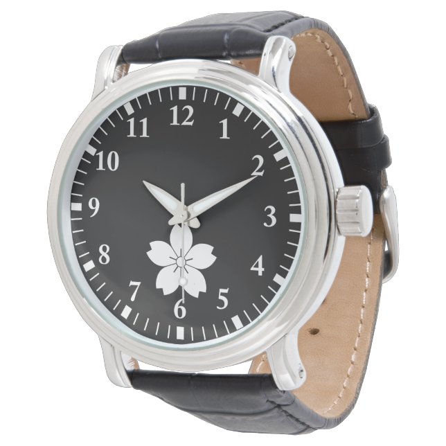 Wild cherry blossom watch (Angled)