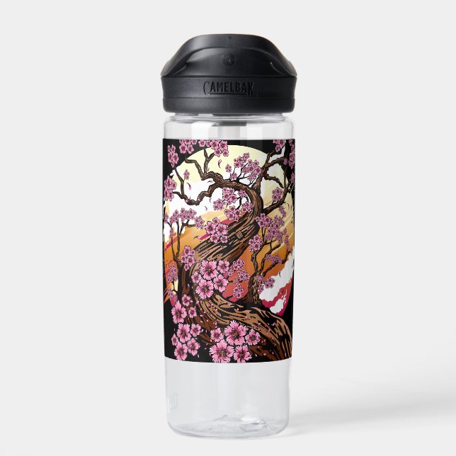 Wild Cherry Blossom Water Bottle (Back)