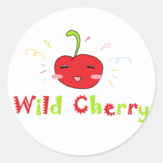 Wild Cherry Classic Round Sticker