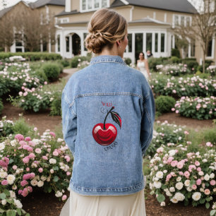 Wild Cherry Denim Jacket