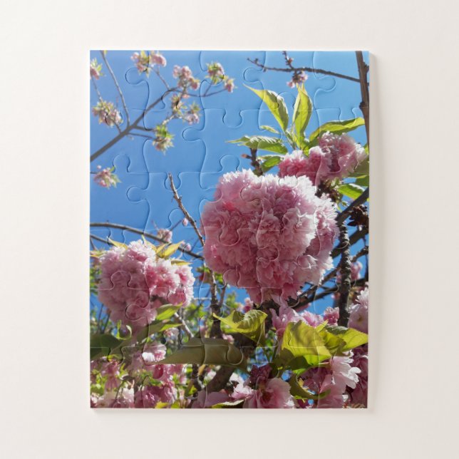 Wild Cherry pink Blossom Tree Jigsaw Puzzle (Vertical)