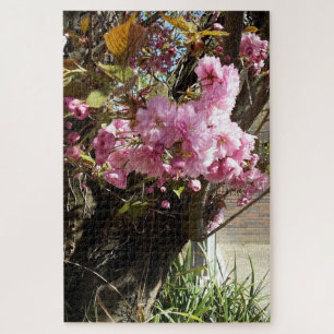 Wild Cherry pink Blossom Tree Jigsaw Puzzle