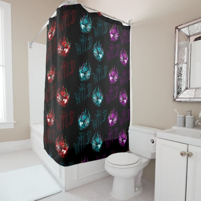 Wild cherry shower curtain (In Situ)