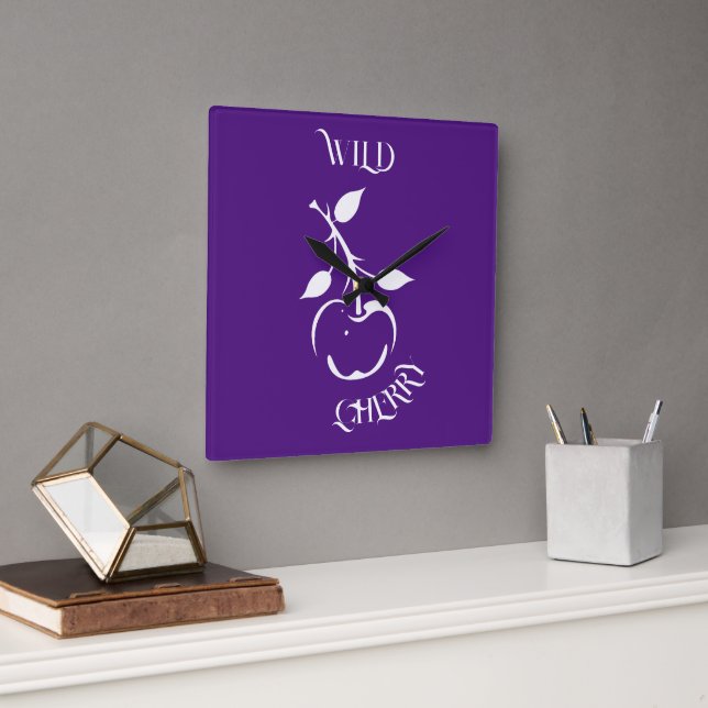 Wild Cherry  Square Wall Clock (Office)