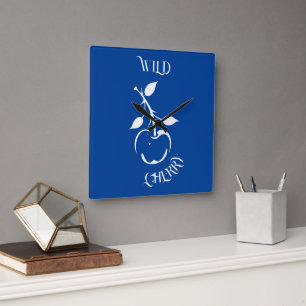 Wild Cherry  Square Wall Clock