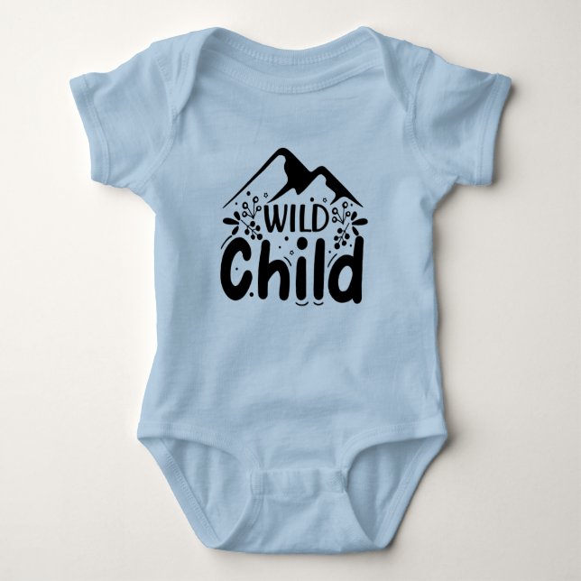 Wild Child Adventure Baby Bodysuit (Front)